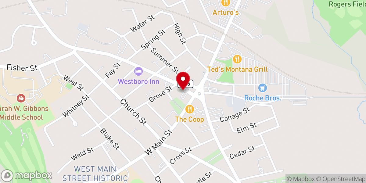 Map showing location of New Hope Chapel