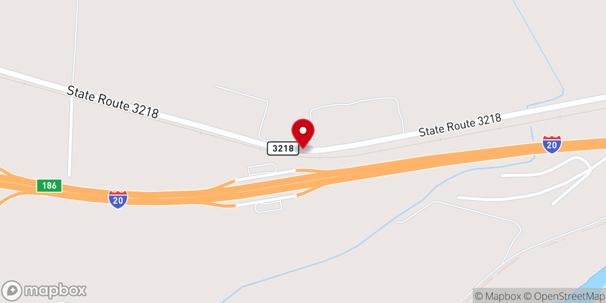 Map showing location of Mount Pleasant Church