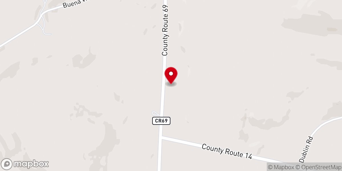 Map showing location of Buena Vista Wesleyan Church - Food Distribution Center