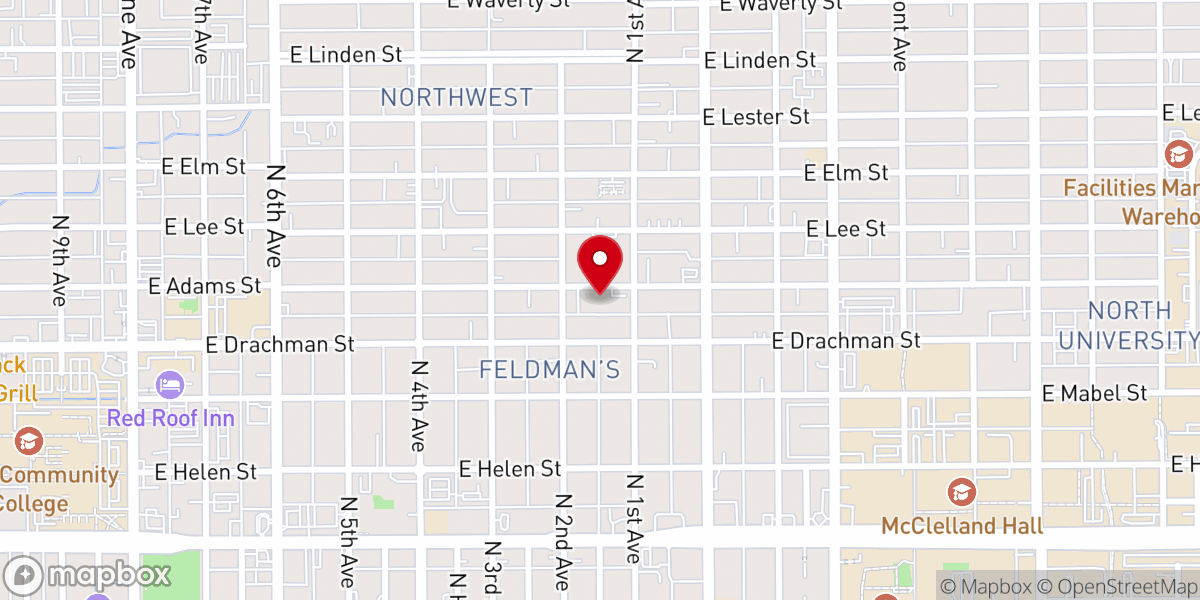 Map showing location of Siloam Christian Church
