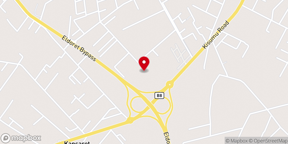 Map showing location of Kamungei SDA Church