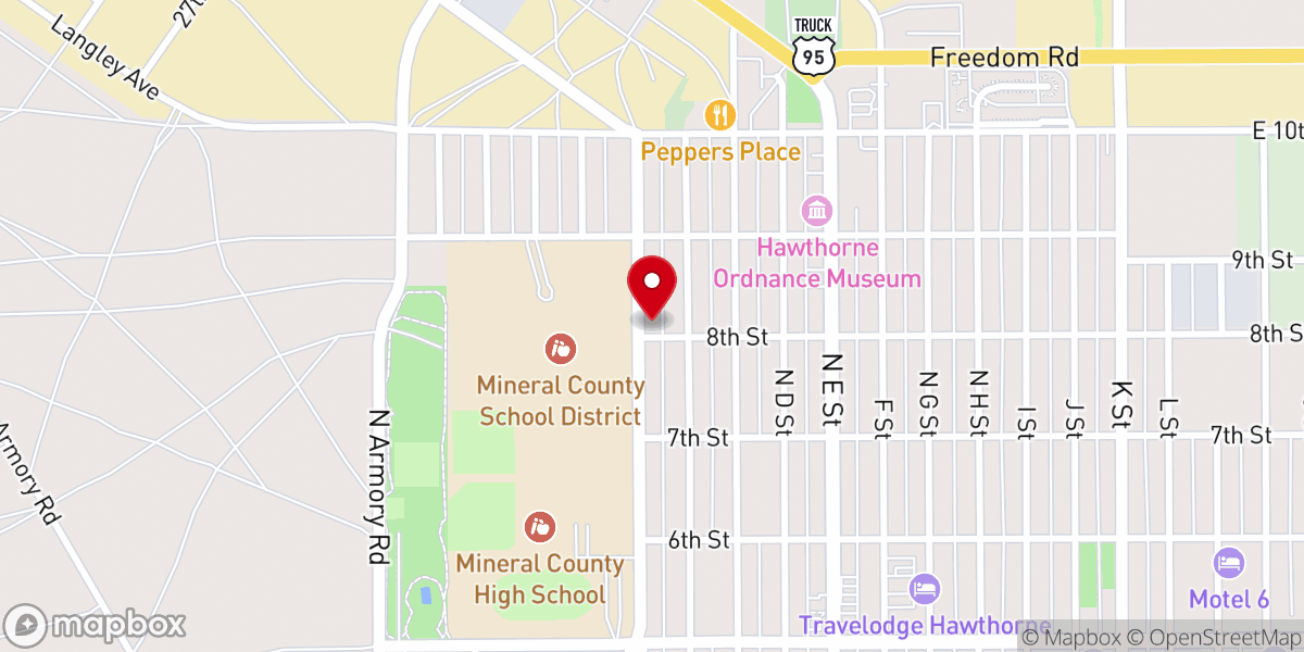 Map showing location of Our Lady of Perpetual Help