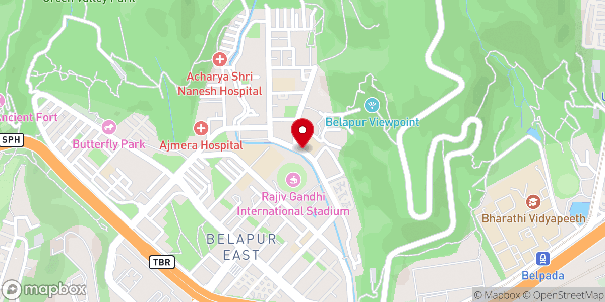 Map showing location of St. Joseph's Catholic Church