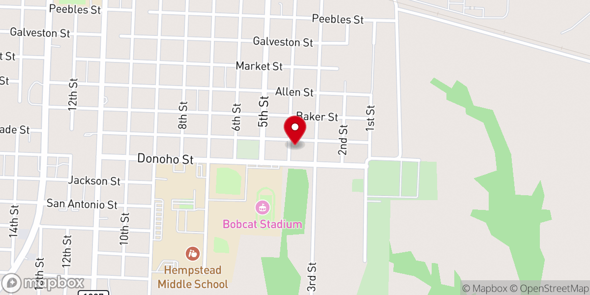 Map showing location of Granny's Homestyle Meals