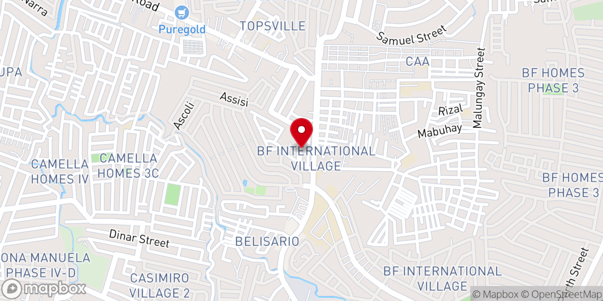 Map showing location of Mission Legacy Baptist Church