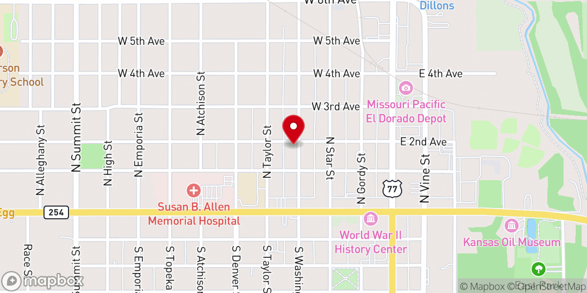 Map showing location of RISE El Dorado