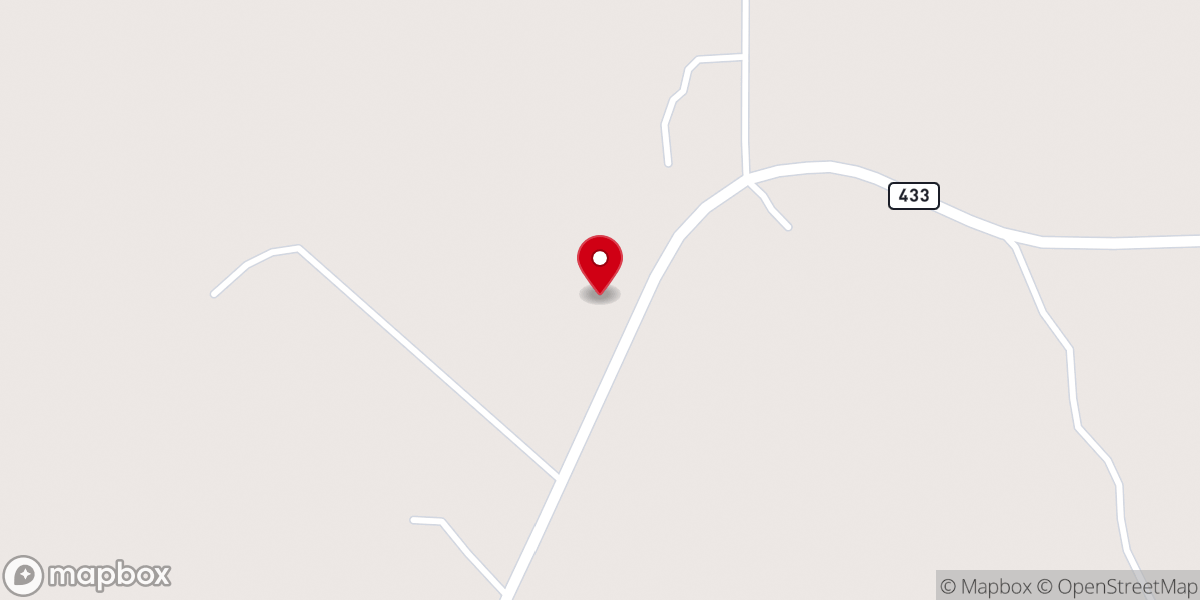Map showing location of Pleasant Grove Baptist Church