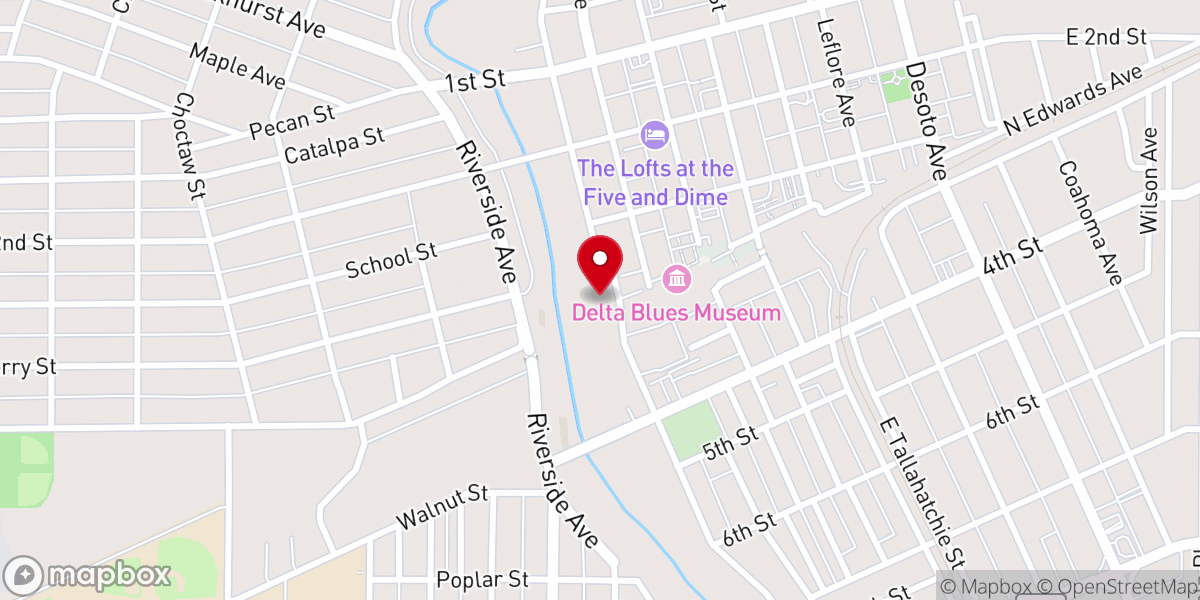Map showing location of Church of God In Christ