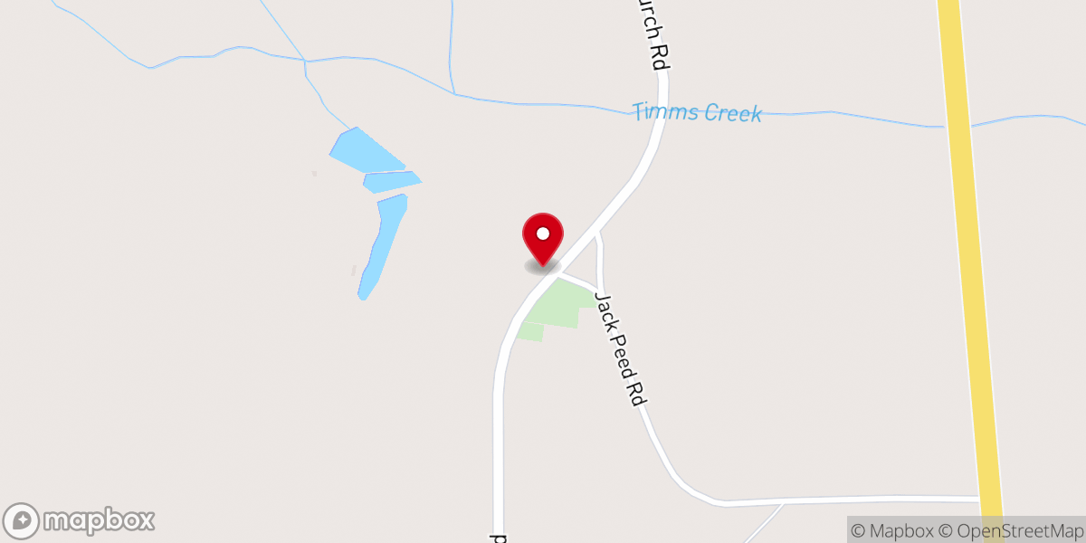 Map showing location of Union United Methodist Church