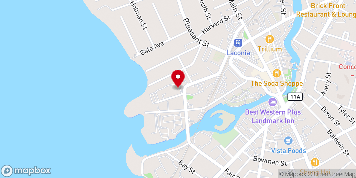 Map showing location of Loveinc of the Lakes Region