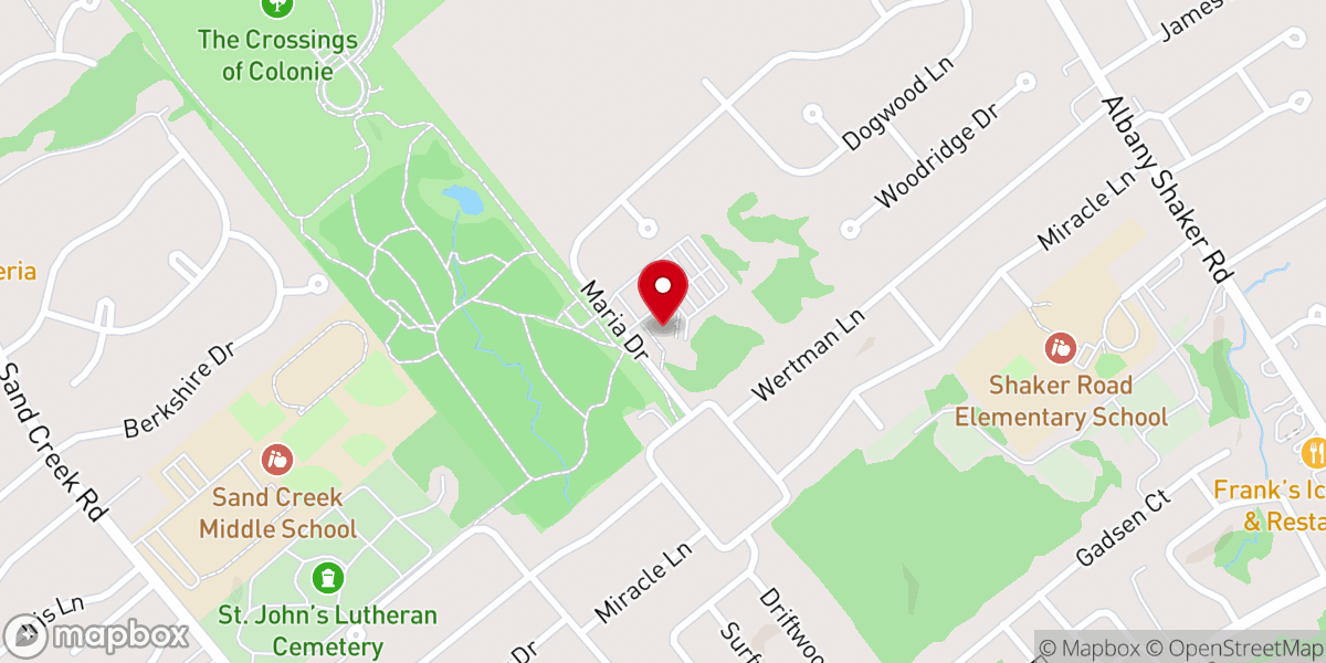 Map showing location of Christ Our Light Catholic Church