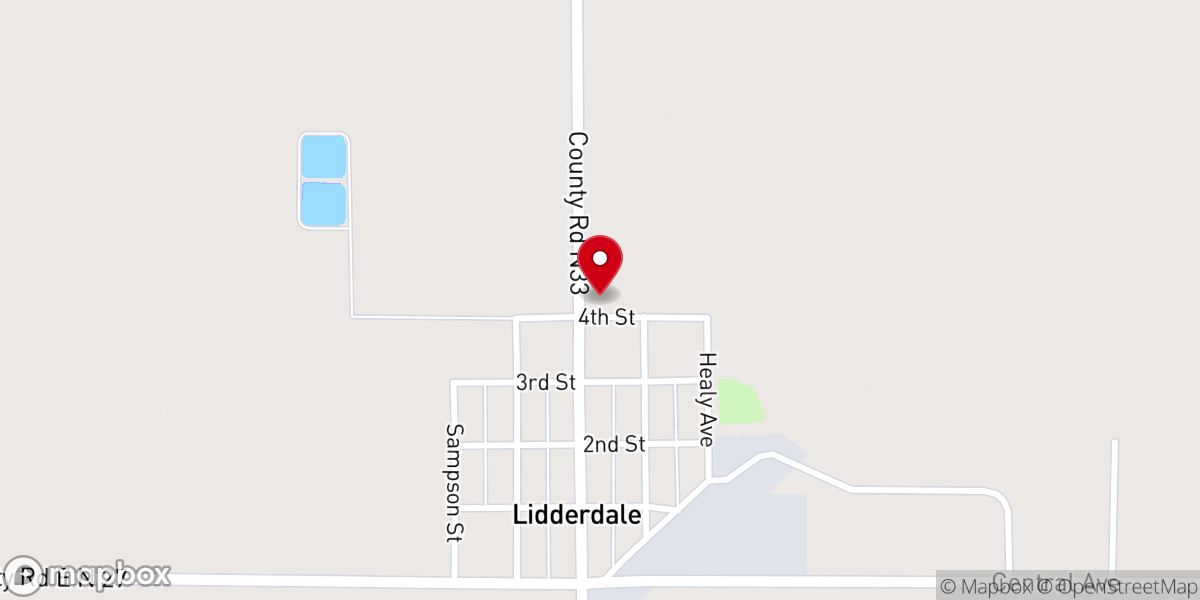 Map showing location of Immanuel Lutheran Church