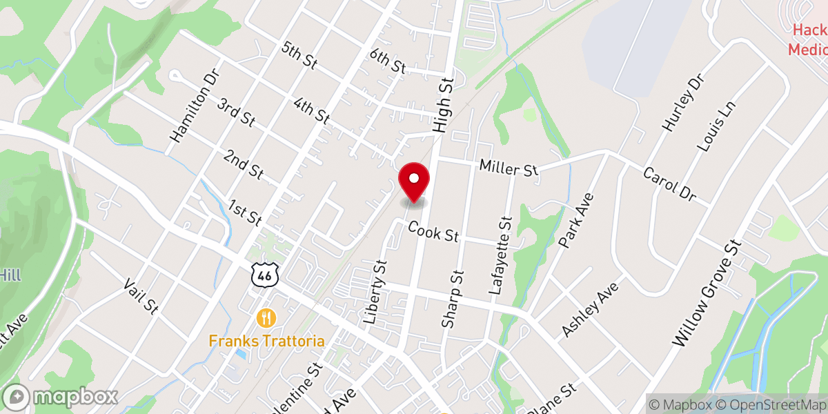 Map showing location of Assumption of the Blessed Virgin Mary Church