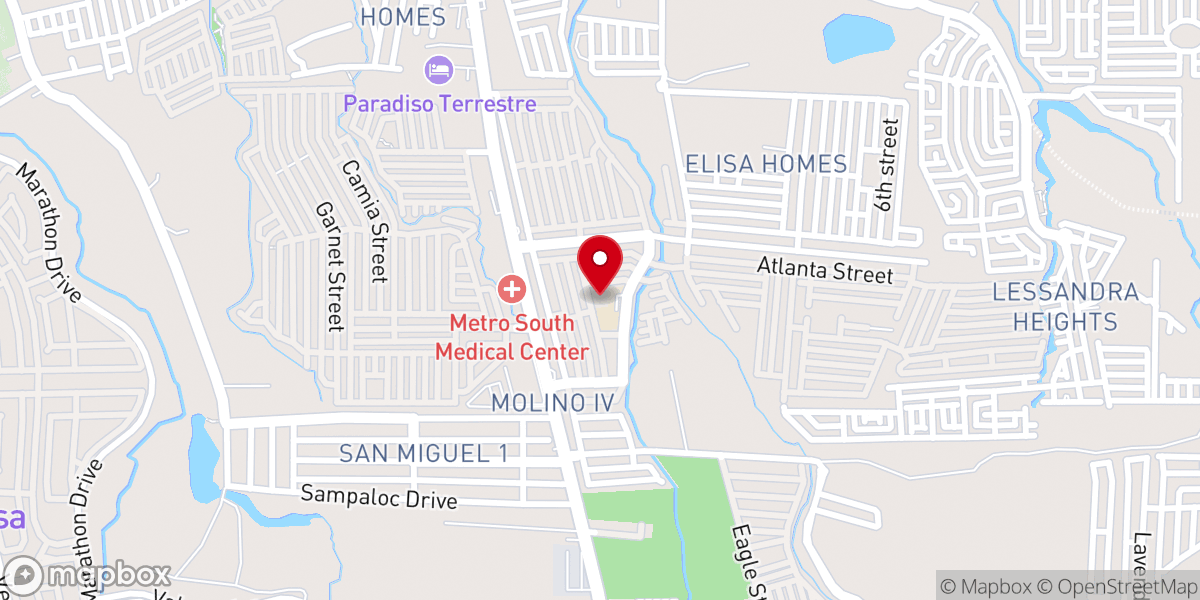 Map showing location of St. Joseph the Worker Pastoral Substation