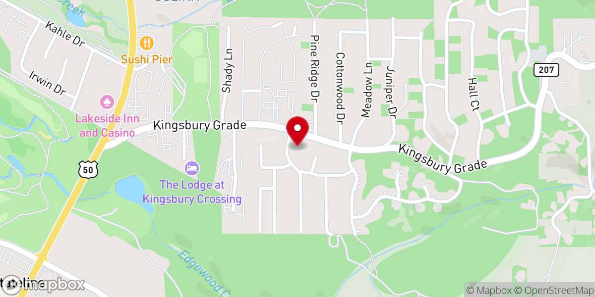 Map showing location of Tahoe Community Church