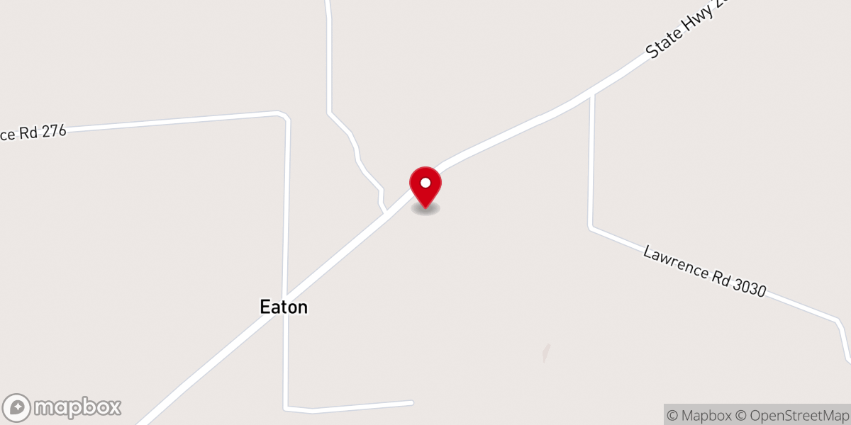 Map showing location of Eaton Church of Christ