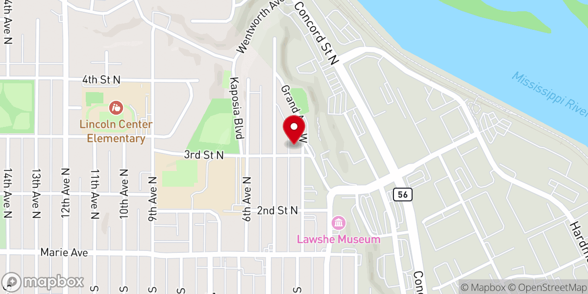 Map showing location of St. Augustine Oratory