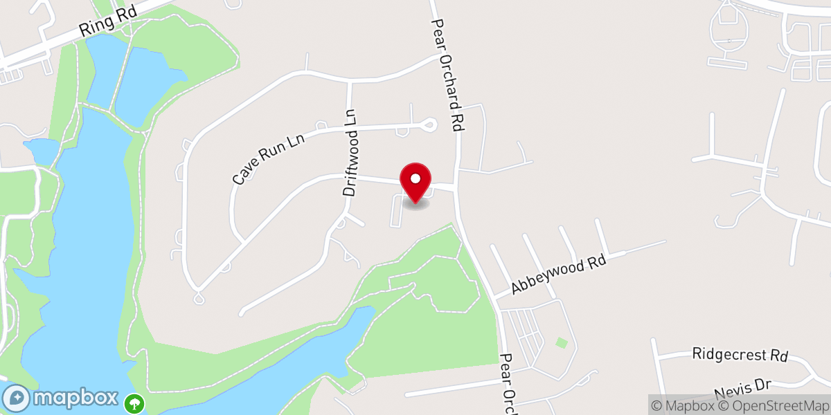 Map showing location of First Presbyterian Church