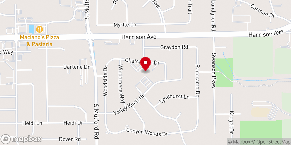 Map showing location of St Rita Catholic School