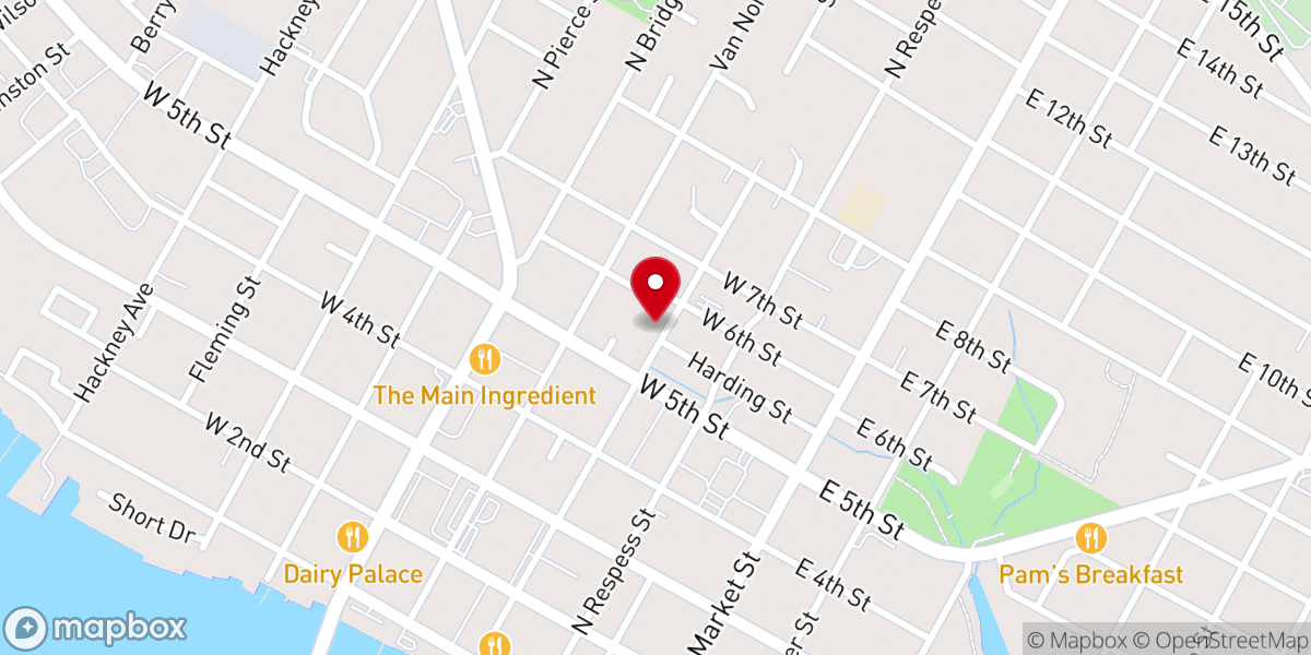 Map showing location of Spring Garden Missionary Baptist Church
