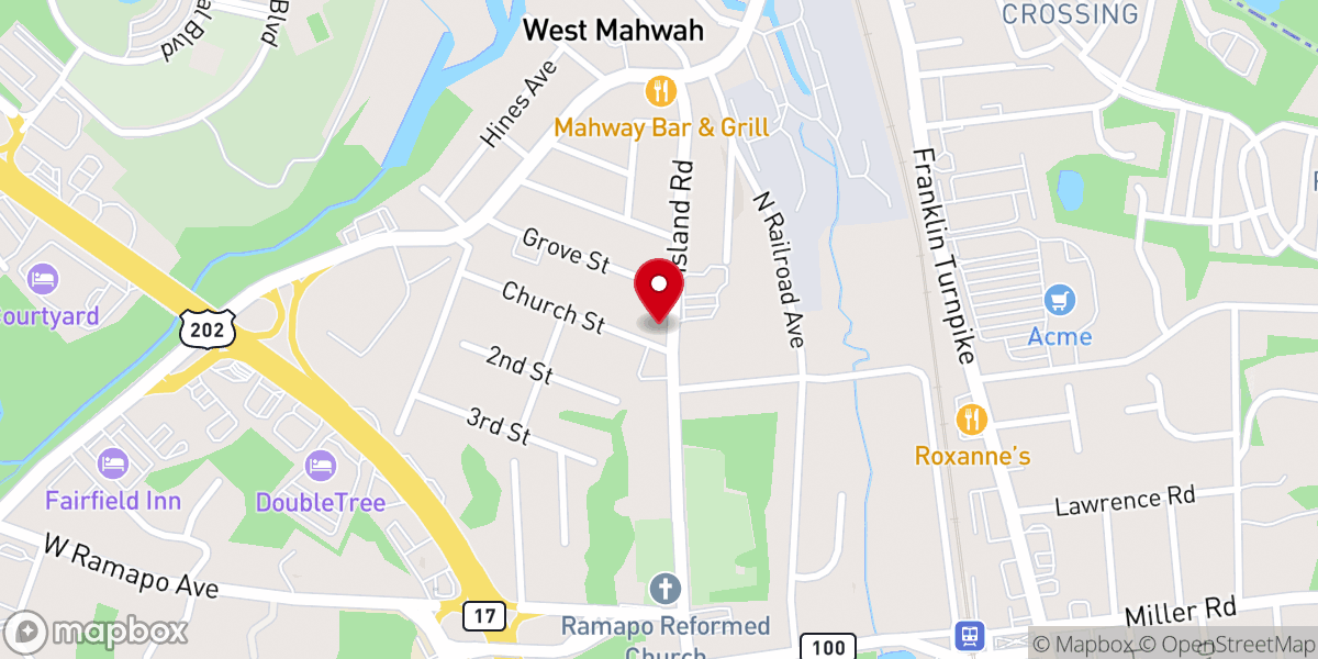 Map showing location of Holy Spirit Byzantine Catholic Church