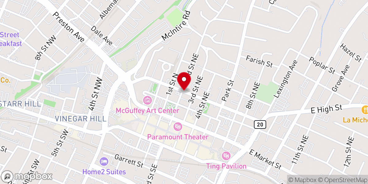 Map showing location of Spring Hill Foundation