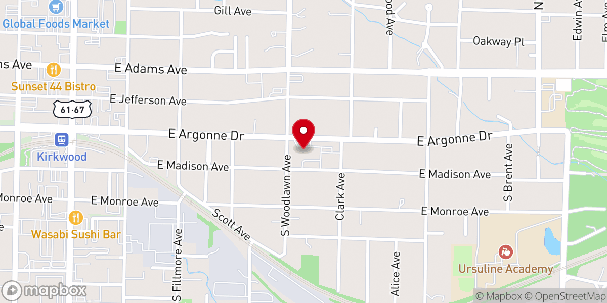 Map showing location of Grace Episcopal Church