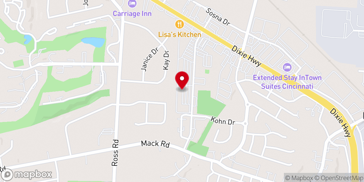 Map showing location of Calvary Chapel-The Tri-State