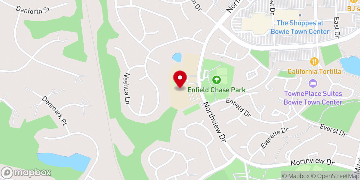 Map showing location of Flow Church