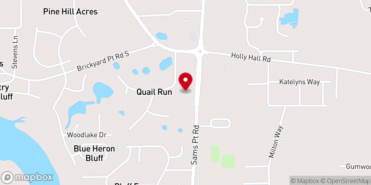 Map showing location of First Scots Presbyterian Church of Beaufort
