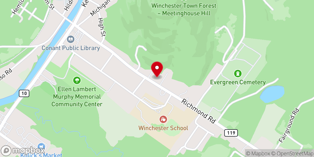 Map showing location of St. Stanislaus Catholic Parish
