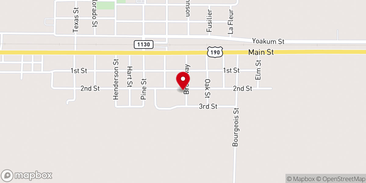 Map showing location of Elton United Methodist Church