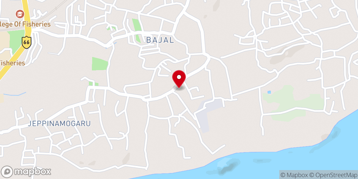 Map showing location of Holy Spirit Church, Bajal