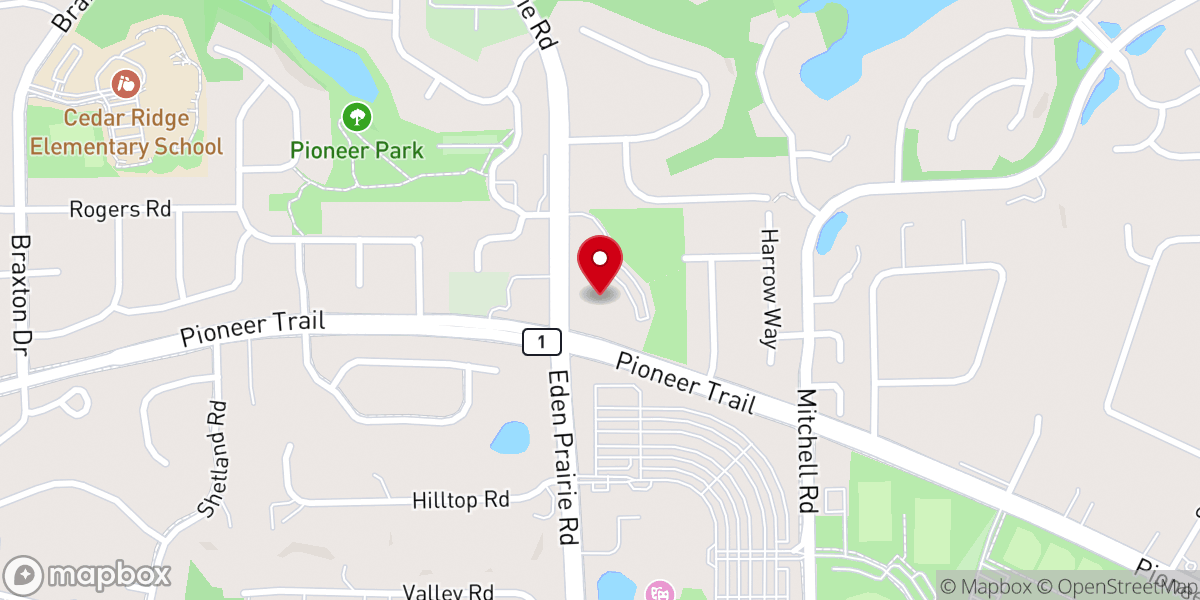 Map showing location of Turningpoint Church