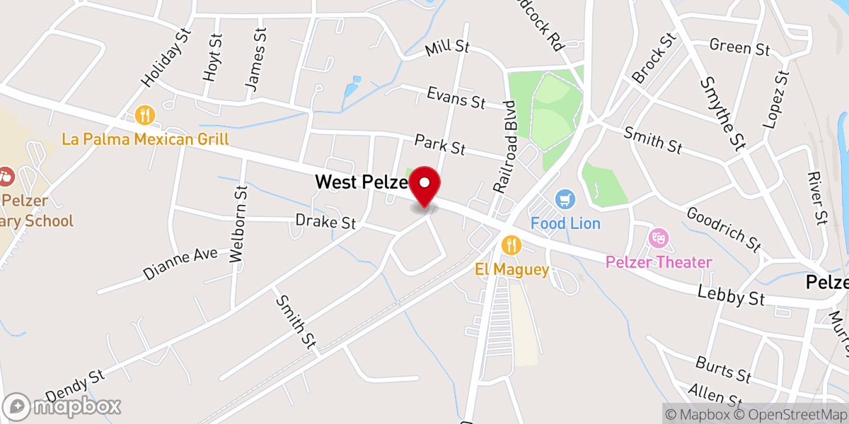 Map showing location of Radiant Life Church of the Nazarene