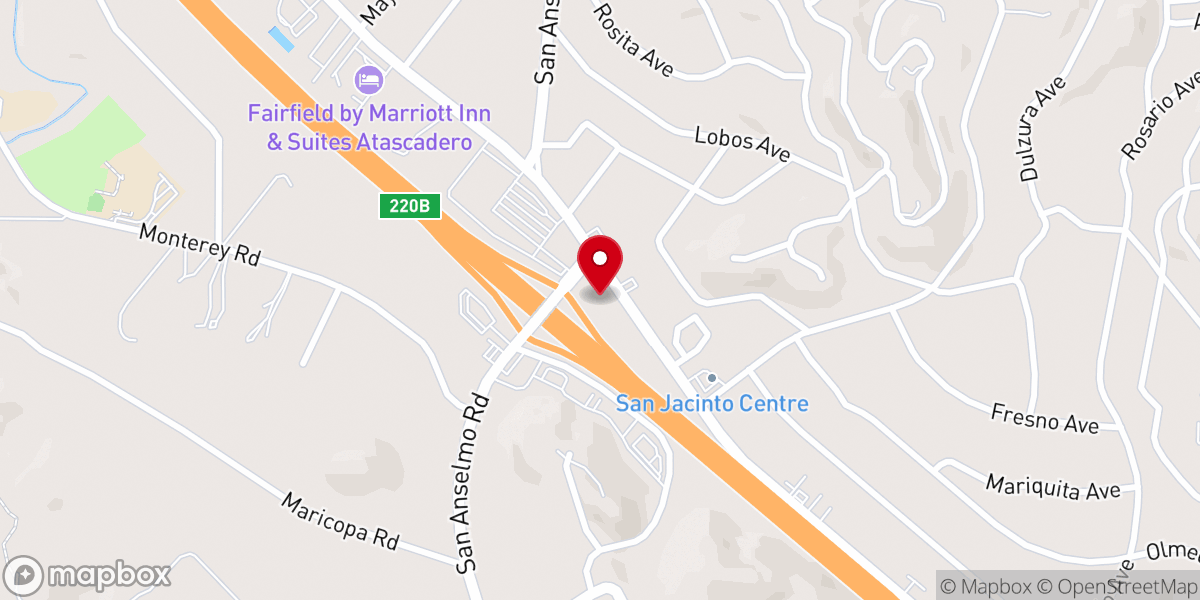 Map showing location of Abide Calvary