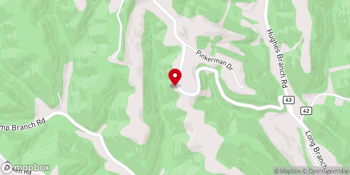 Map showing location of Bowen Ridge Church