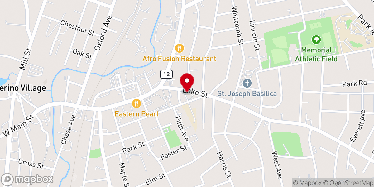 Map showing location of St Louis Church