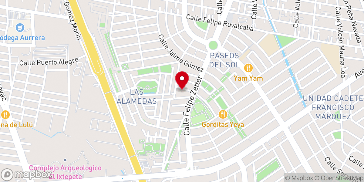 Map showing location of Ig. Bautista Biblica Calvario AR