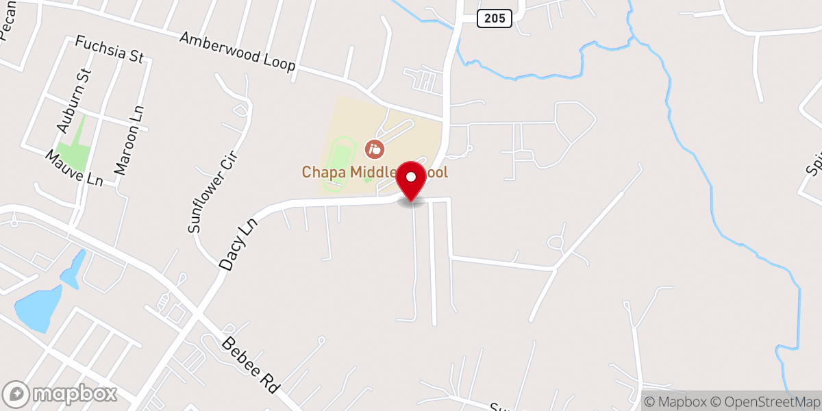 Map showing location of Hope Church / Iglesia Esperanza