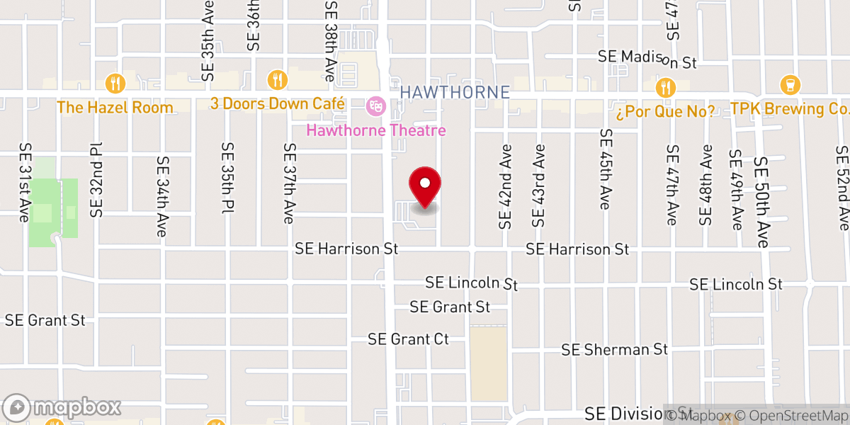 Map showing location of Christian Business Associates Ministries