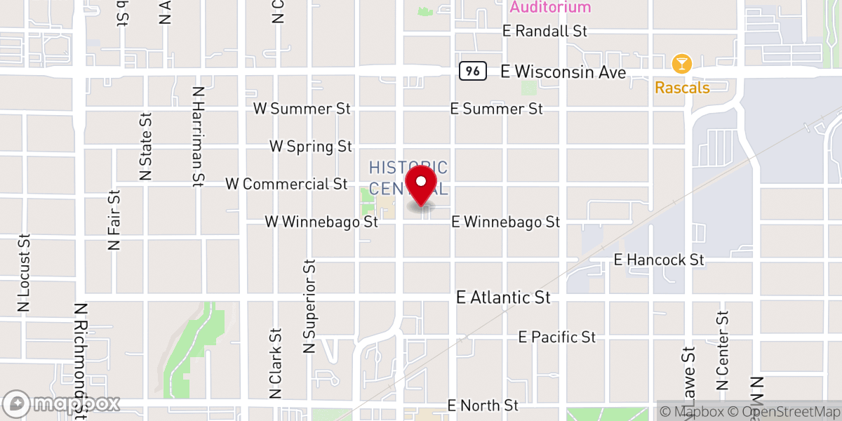 Map showing location of Zion Lutheran Church-ELCA