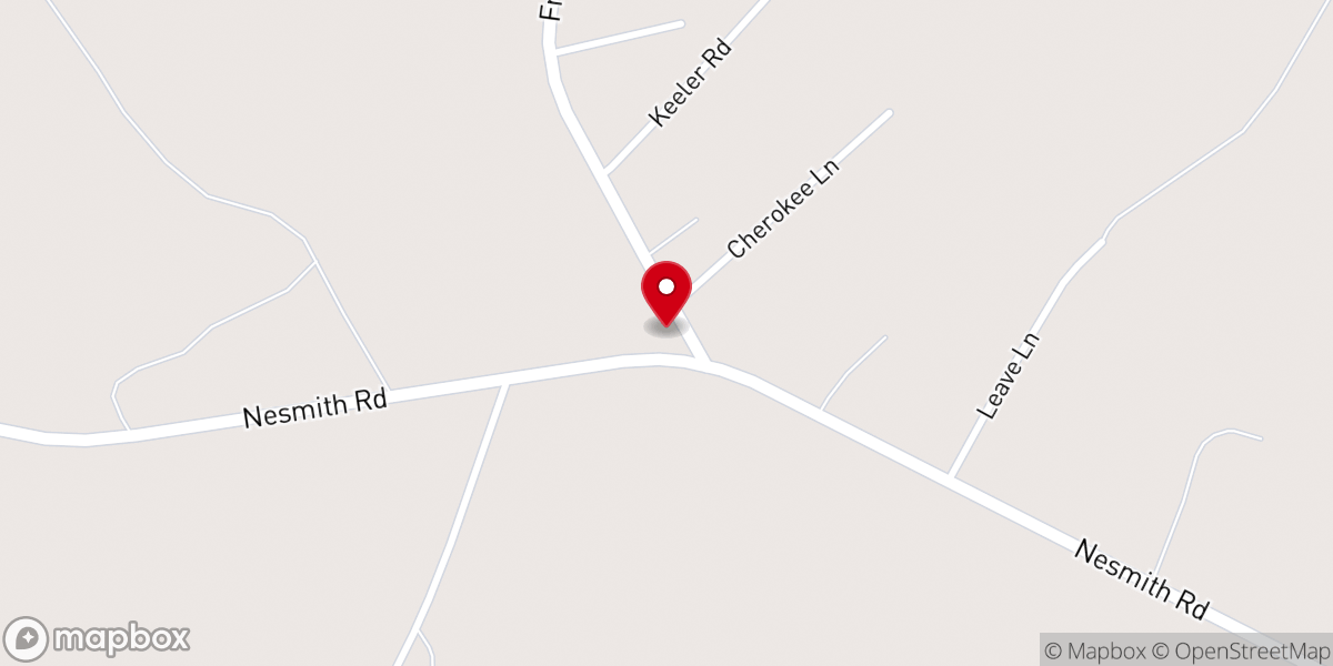 Map showing location of Blake Church