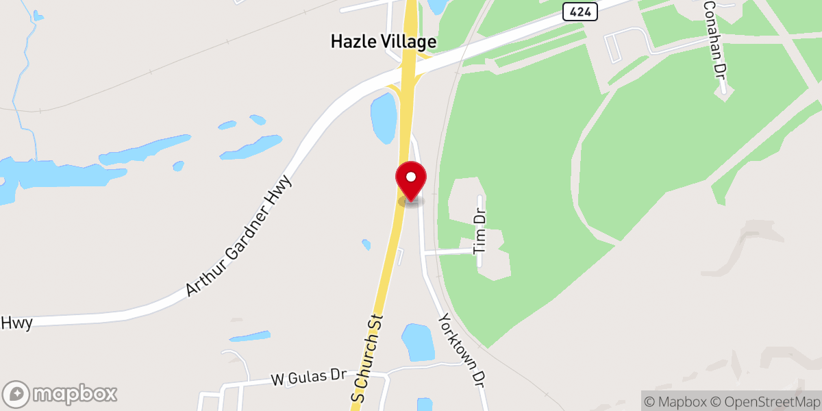 Map showing location of Welsh Congregational Church