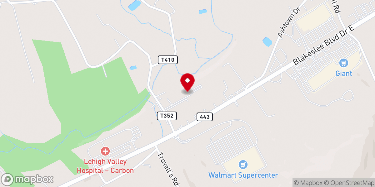 Map showing location of Salem Bible Fellowship Church