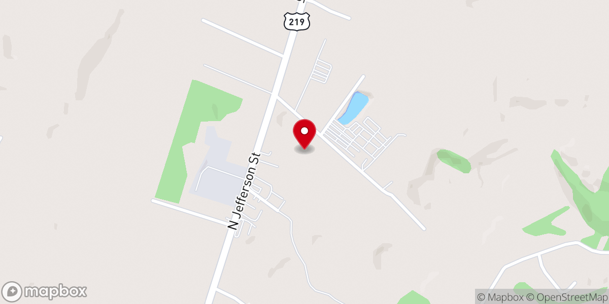 Map showing location of Lewisburg Church of Christ