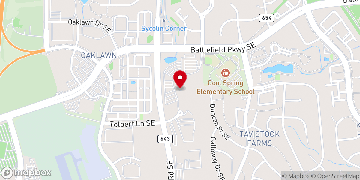 Map showing location of ESL Church