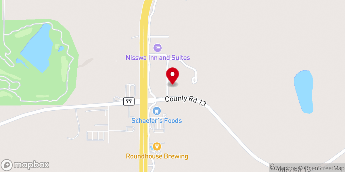 Map showing location of Lutheran Church of the Cross