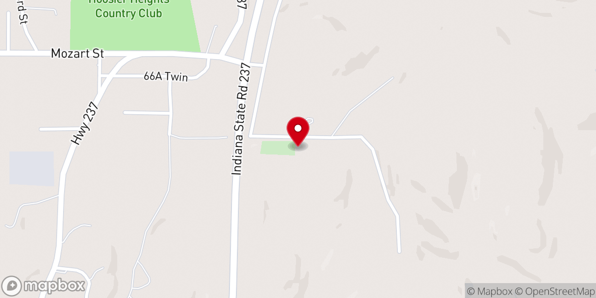 Map showing location of Chestnut Grove Church