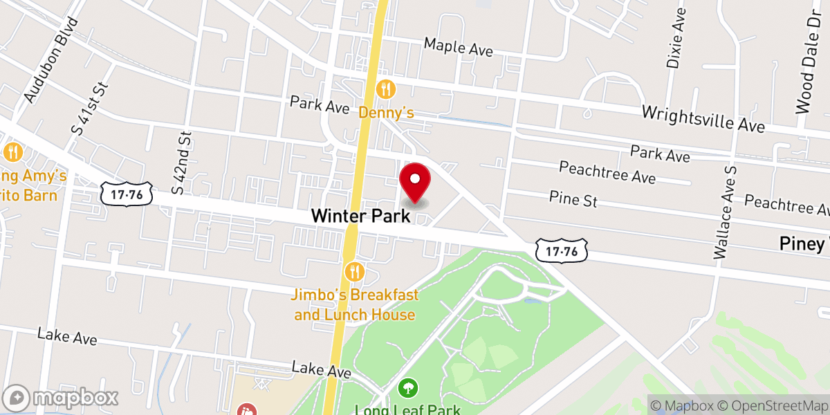 Map showing location of Casa de Adoración